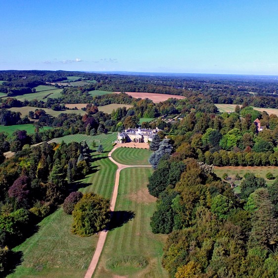 Polesden Lacey house and wider estate