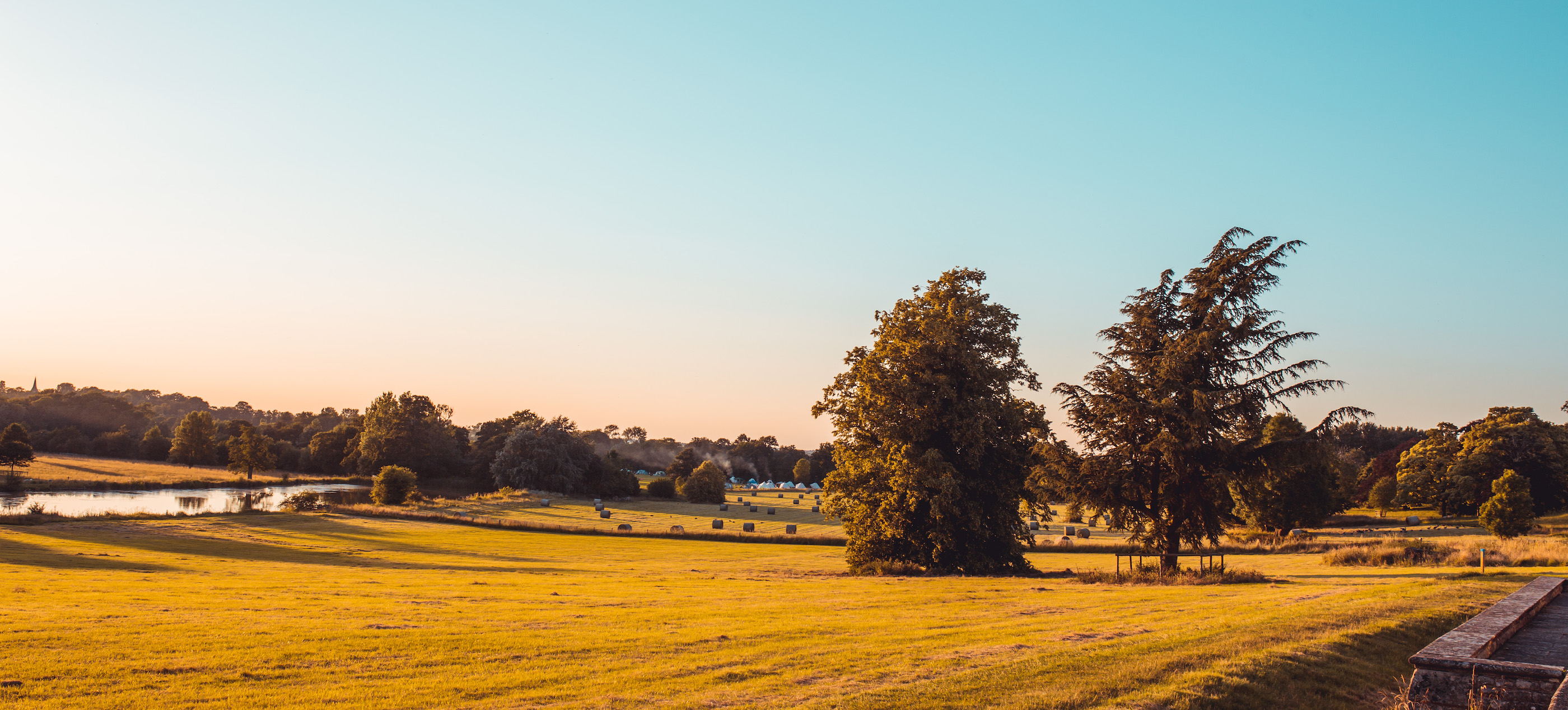 National Trust Campsite at Claydon, Buckinghamshire Embers Camping