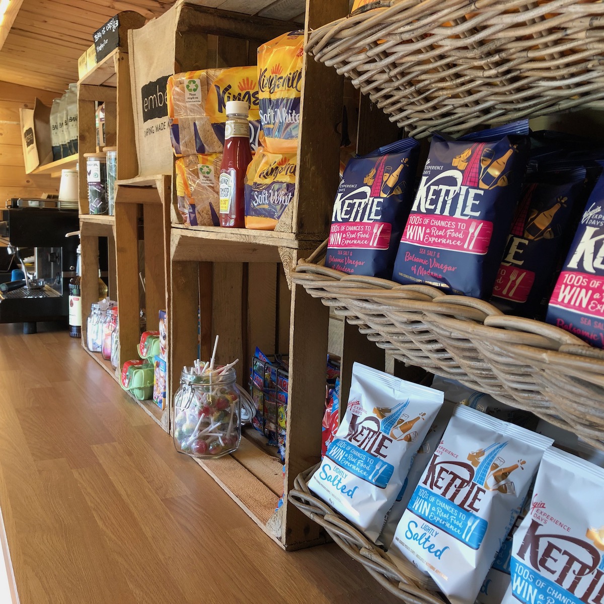 Draft Beer, Wine, hot food and coffee at the embers snack bar