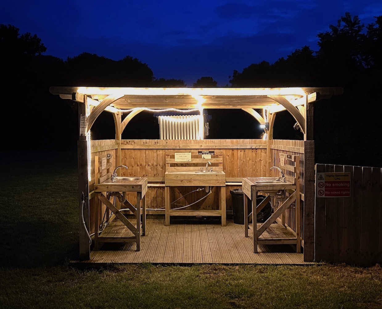 National Trust Campsite at Claydon, Buckinghamshire Embers Camping