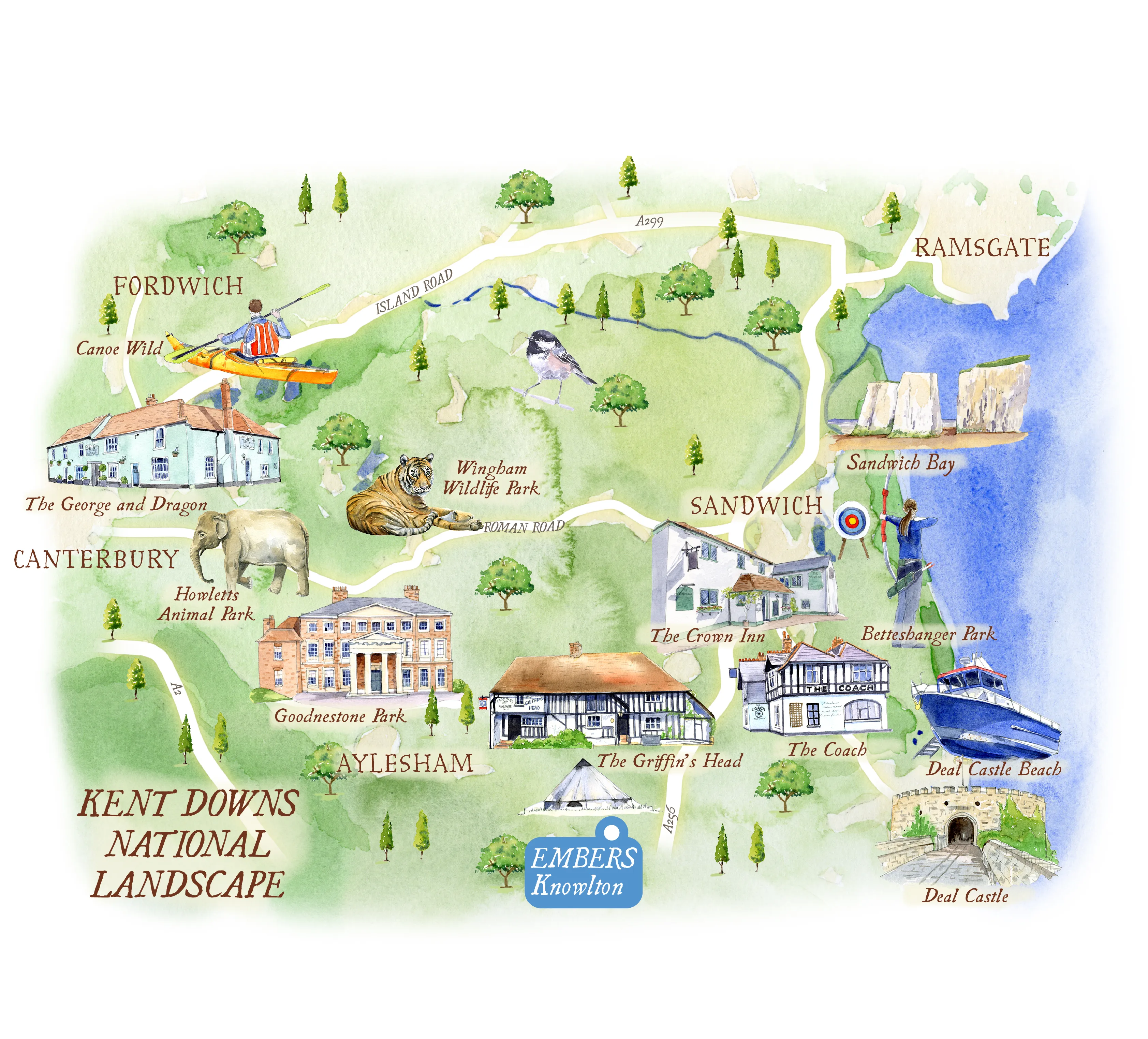 Map Knowlton